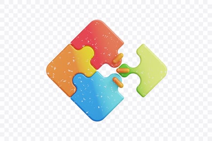 Preview: Diagonal Puzzle Pieces