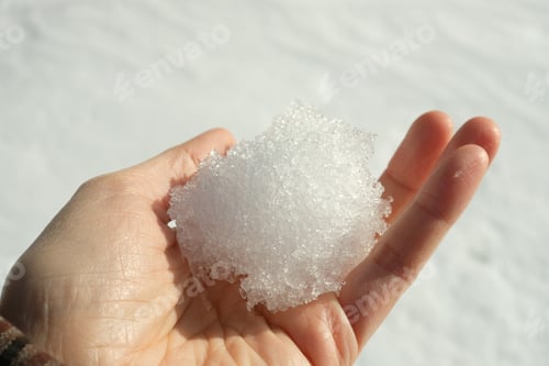 Preview: the snow ice which is crystal grain.