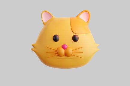 Preview: Cartoonish yellow cat face