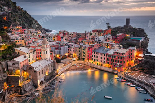 Preview: Vernazza, La Spezia, Liguria, Italy in Cinque Terre