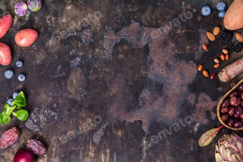 Preview: Assortment raw organic of purple ingredients