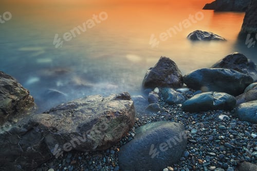 Preview: Beautiful natural seascape at long exposure.