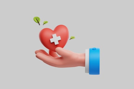 Preview: Healthcare in hand symbol