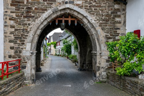 Preview: typical german houses in the old town of erpel
