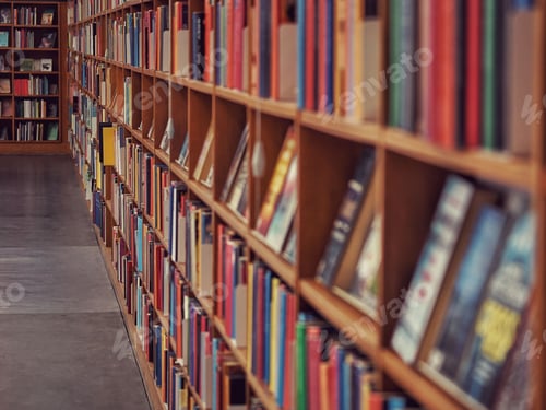 Preview: Shot of books arranged in the library