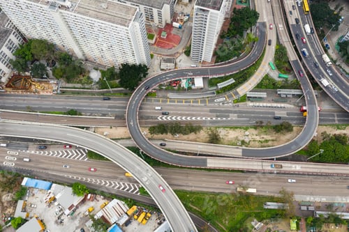 Preview: Choi Hung, Hong Kong 25 March 2019: Top view of Hong Kong city