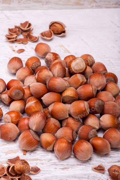 Preview: Close up photo of raw nuts