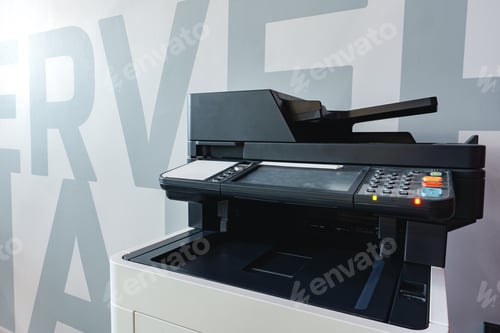 Preview: Network printer multi-function machine in modern office