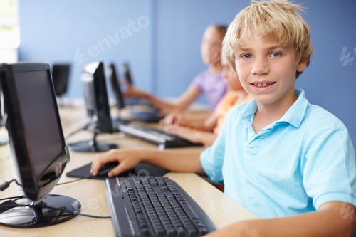 Preview: Working hard in computer class