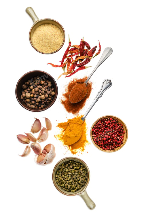 Preview: Composition with seasonings and herbs