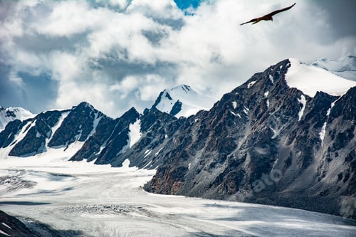 Preview: Snow capped Altai Mountains of mongolia
