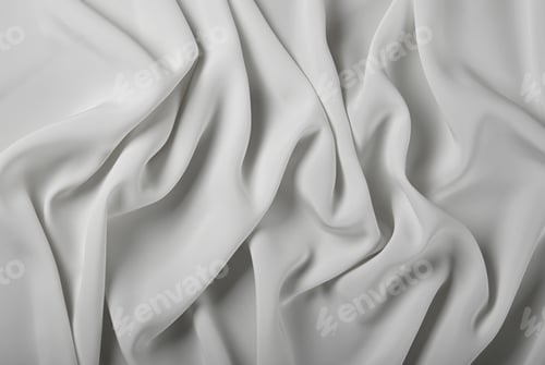 Preview: Background of white textile folded pleats
