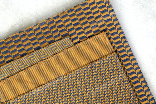 Preview: fabric samples in mustard colors textured fabric texture for your design.
