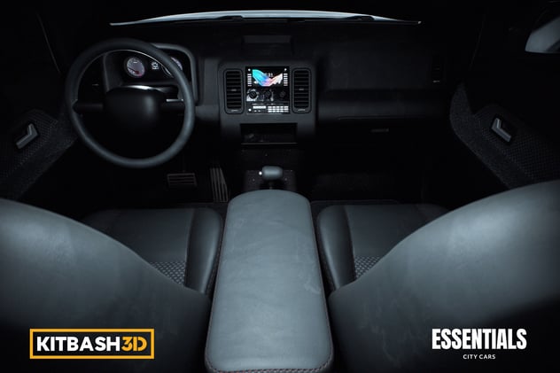 Kitbash: City Cars - Mid-Size SUV 3D, Incl. van & car - Envato