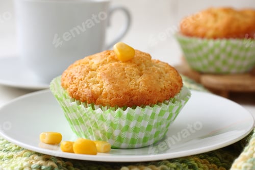 Preview: Homemade gluten-free muffins from corn flour