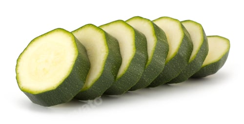Preview: fresh vegetable zucchini isolated on white background