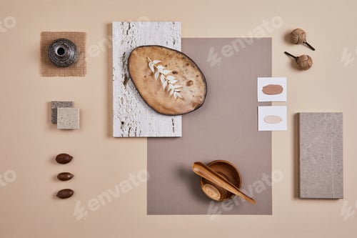 Preview: Creative flat lay composition