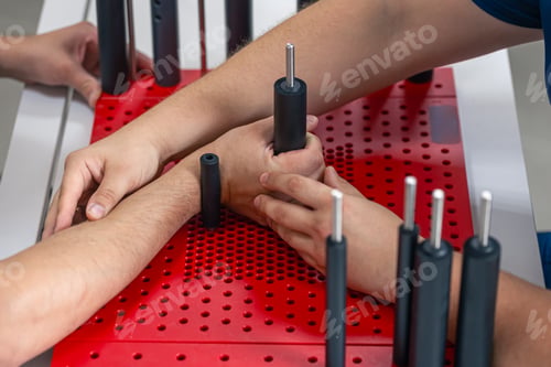 Preview: Development of movements of the radial wrist joint on a functional board for the hand.