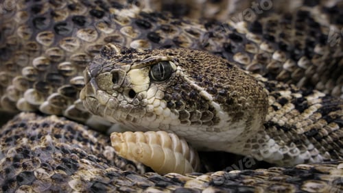 Preview: Western diamondback rattlesnake or Texas diamond-back (Crotalus atrox)