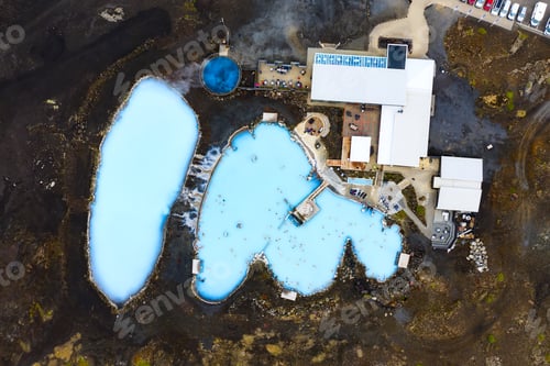 Preview: Blue lagoon in Iceland. Most famous and popular place in Iceland. Wellness and spa.
