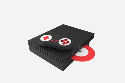 Preview: Video Game CD 3D Illustration