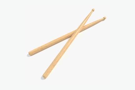 Vista previa: Baquetas de madera - Instrumento de percusión