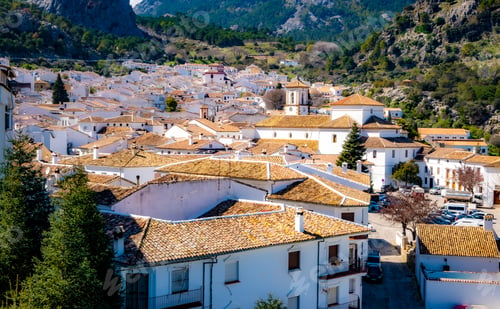 Preview: Scenic view of Spanish houses renowned for their distinctive and charming architectural styles