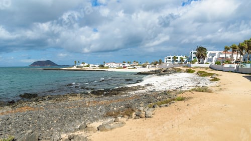 Preview: Built-up coast in Corralejo on Fuerteventura
