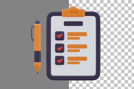 Preview: Check List 3D Icon