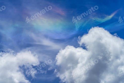 Preview: Iridescent cloud over the road to Stelvio pass (Lombardy) at summer