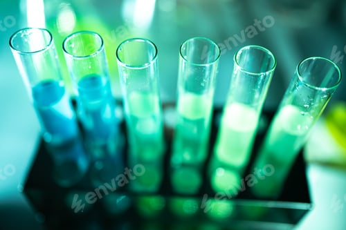 Preview: Photobioreactor in medical science laboratory algae fuel biofuel industry, nature algal research