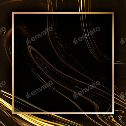 Preview: Fluid texture background squared frame