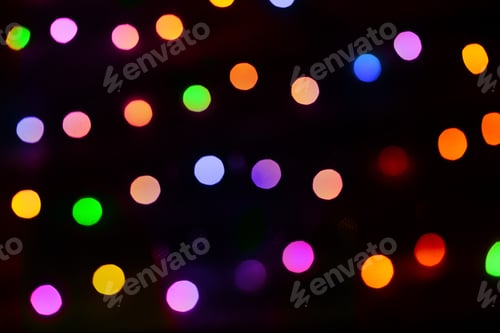 Preview: Golden abstract light bokeh background, festive christmas background