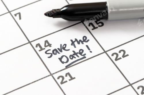 Preview: Save the day concept on calendar