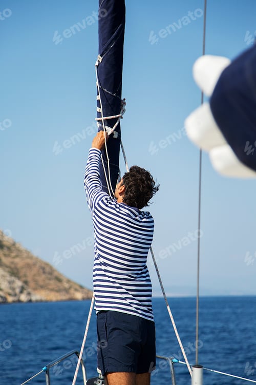 Preview: Man on a sailboat