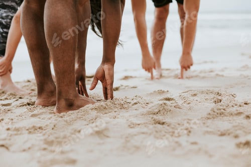 Preview: Pre-workout stretch at the beach
