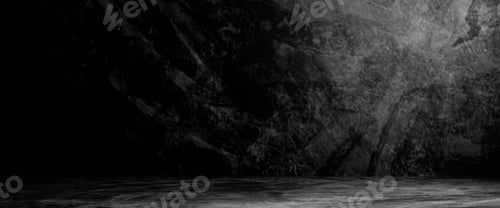 Empty Wall Gray Dark Black Room,Cement Studio Background
