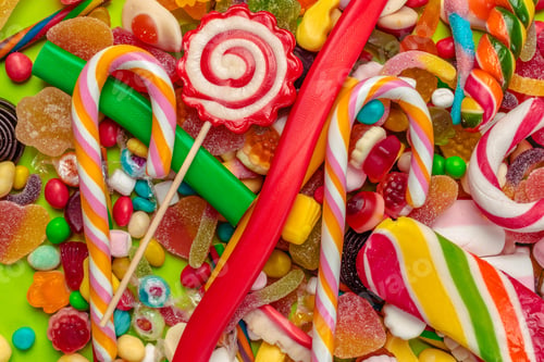 Preview: closeup of mixed candies