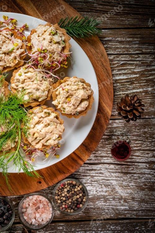 Preview: Shortbread muffins stuffed with tuna paste