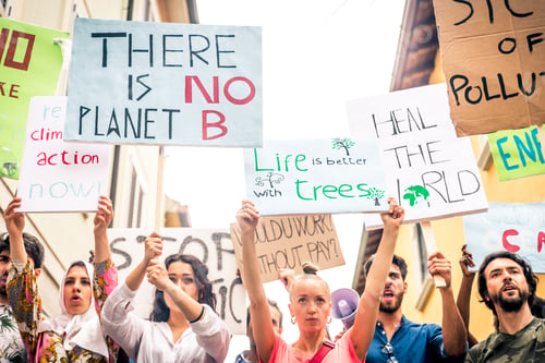 Preview: Activists demonstrating against global warming
