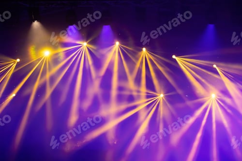 Preview: Magic colorful stage lights