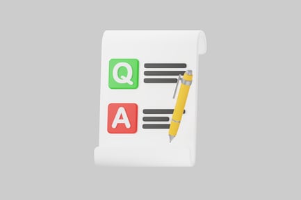 Aperçu: Liste de questions et réponses avec stylo