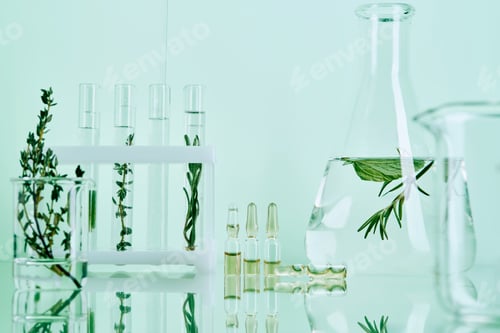 Preview: Natural herbal extracts essential oils in laboratory research