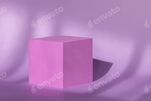 Preview: Geometrical podium showcase for cosmetic product presentation.
