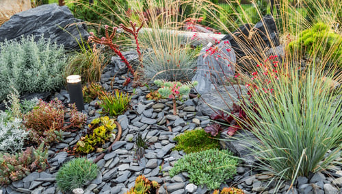 Preview: Rockery Garden with LED Lighting Installed