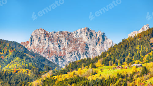 Preview: Astonishing autumn scene of meadow near Schiederweiher