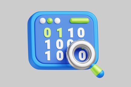 Preview: Numbered square with magnifying glass