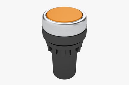 Preview: Orange Industrial Control Button