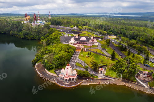 Preview: The Ganga Talao Temple in Grand bassin, Savanne, Mauritius