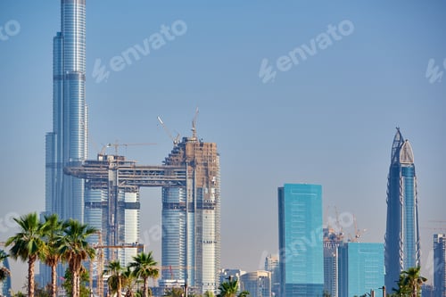 Preview: Dubai skyline in United Arab Emirates